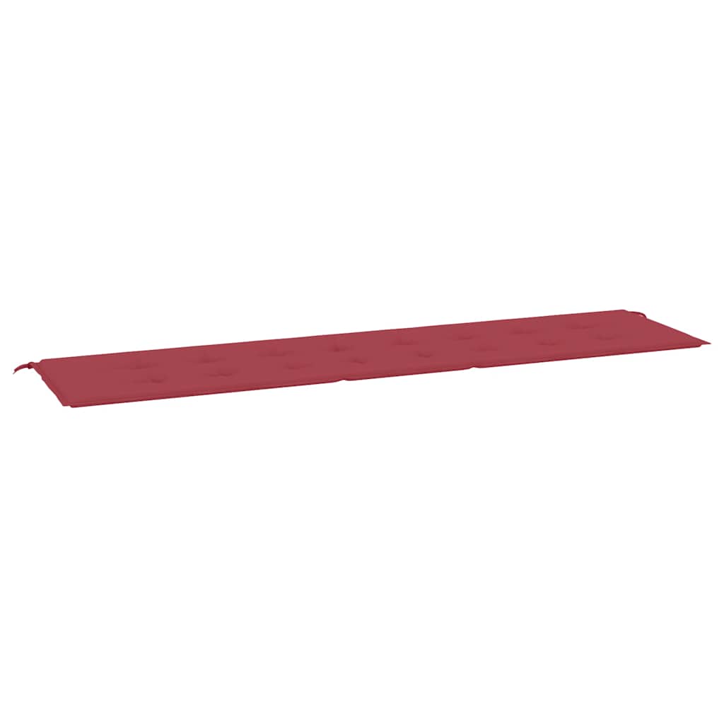 Vidaxl tuinbankkussen 200x50x4 cm oxford stof wijnrood