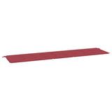 Vidaxl tuinbankkussen 200x50x4 cm oxford stof wijnrood