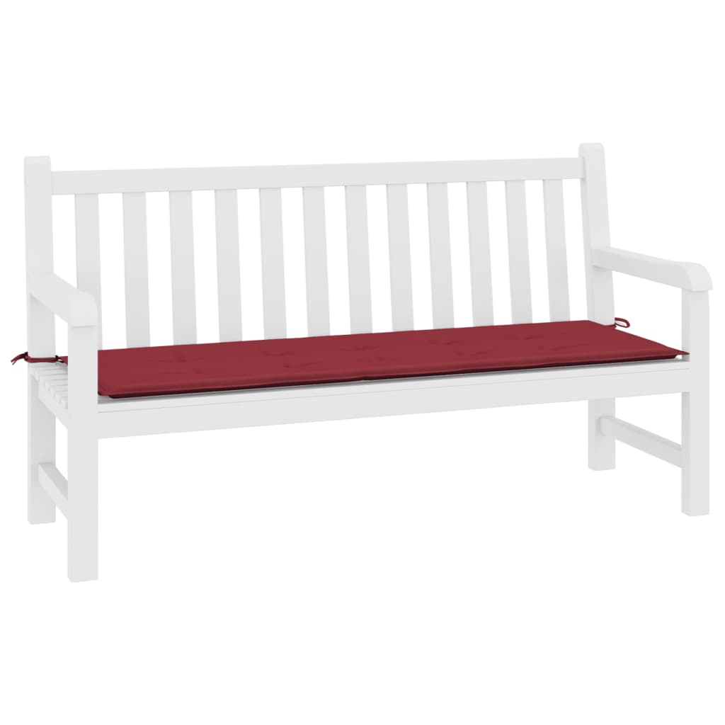 VIDAXL Garden Bench Blaža 200x50x3 cm Oxford tkanina vino rdeče