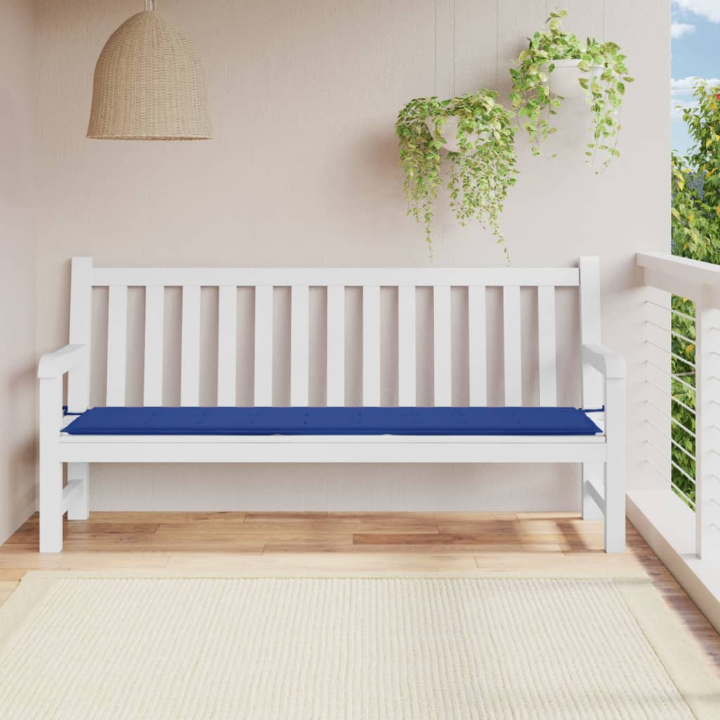 VIDAXL Garden Bench Blaža 200x50x3 cm Oxford tkanina kraljevsko modra