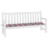 Vidaxl Garden Bench polštář 200x50x3 cm Oxford Fabric Diamond vzorec červená