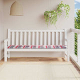 Vidaxl tuinbankkussen 200x50x4 cm oxford stof ruitpatroon rood