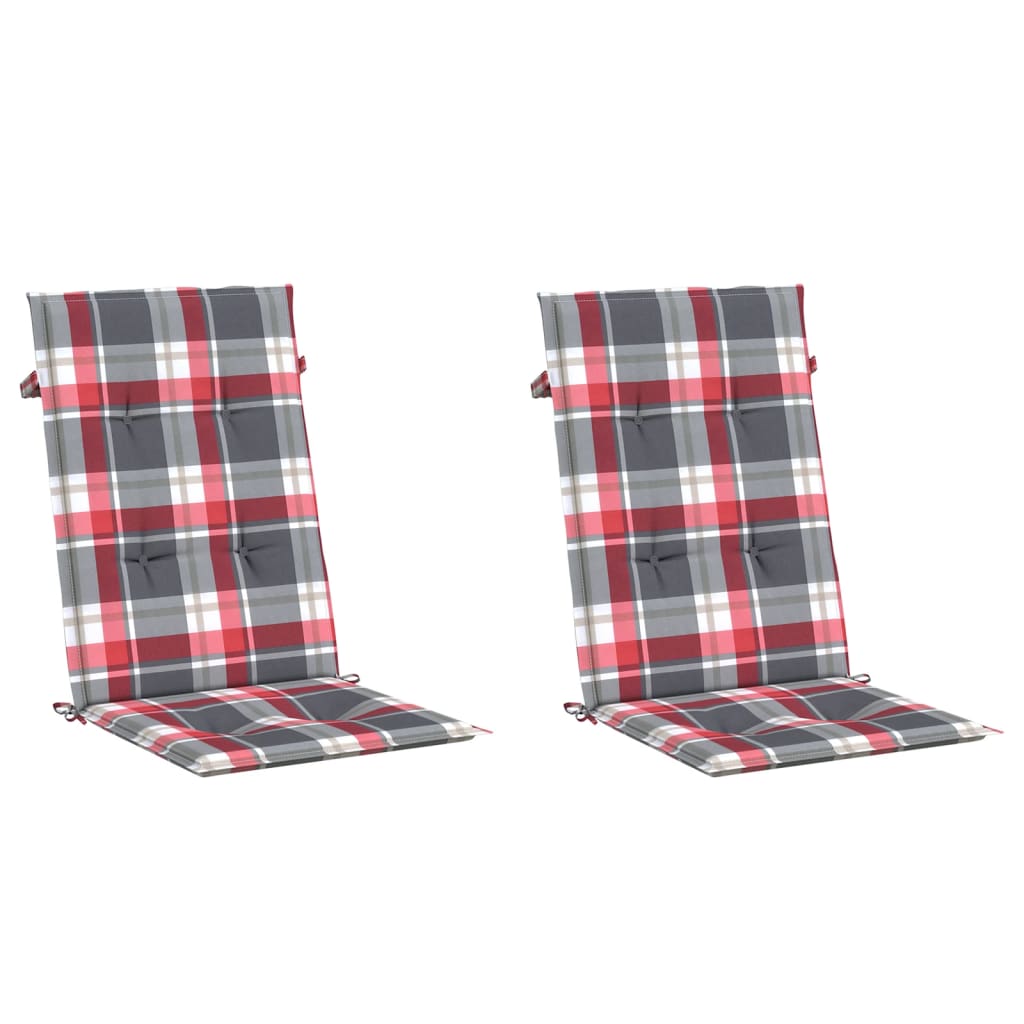 Vidaxl Gaart CHAIR KUSHIOUNEN 2 PCS 120X50X3 cm Stoffkämpfungsmuster rout