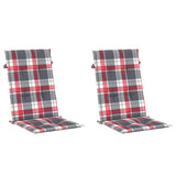 Vidaxl Gaart CHAIR KUSHIOUNEN 2 PCS 120X50X3 cm Stoffkämpfungsmuster rout