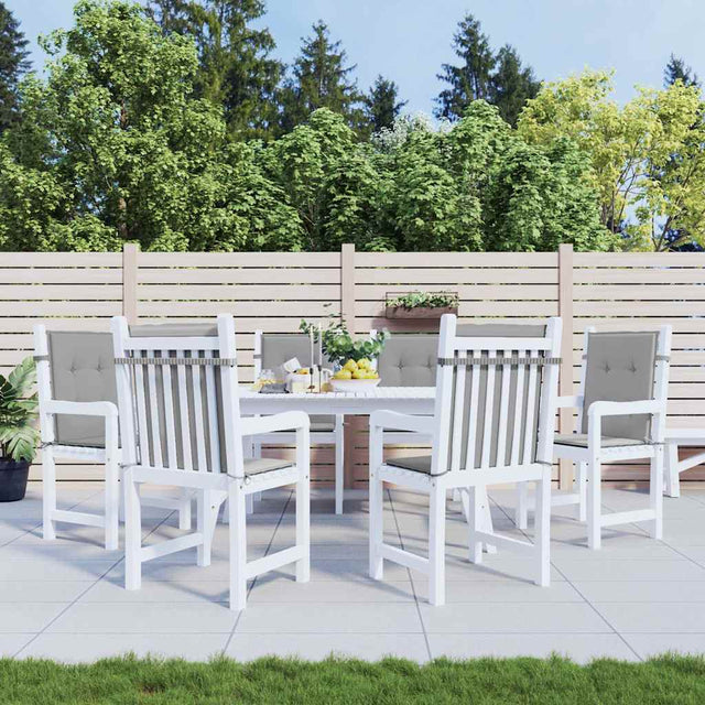 Vidaxl tuinstoelkussens 6 st oxford stof grijs
