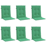 Vidaxl tuinstoelkussens 6 st 100x50x3 cm oxford stof groen