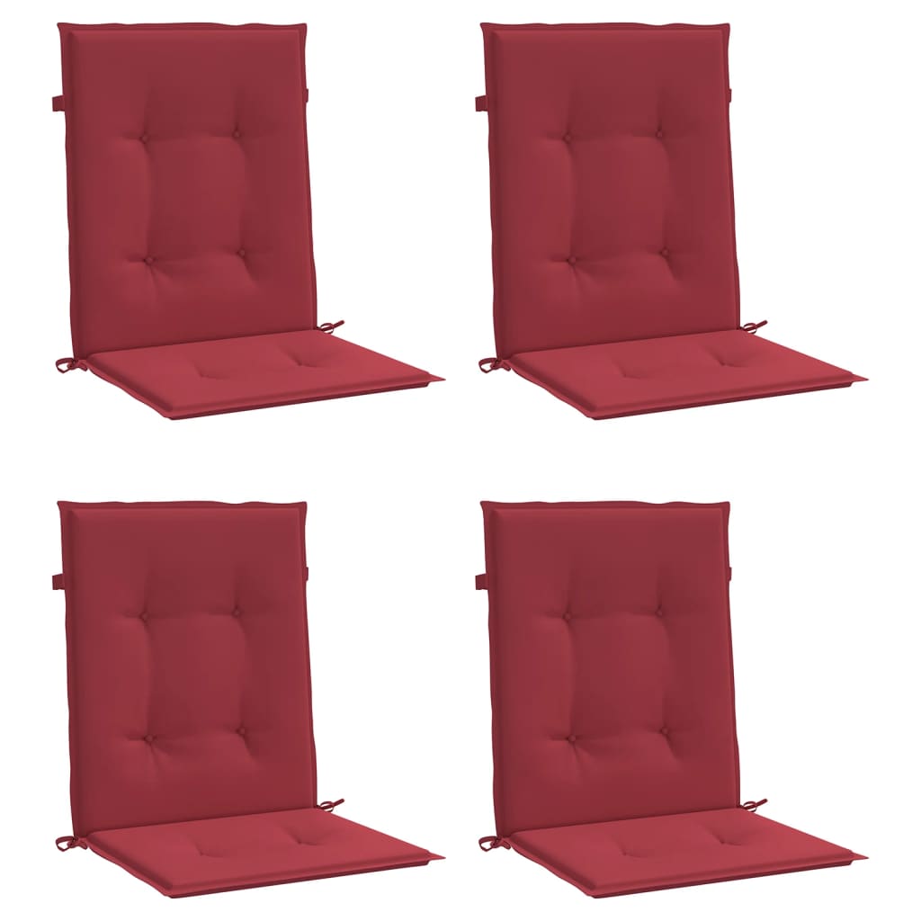 Vidaxl Garden chair cushions 4 pcs 100x50x3 cm Oxford fabric wine red