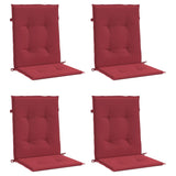 Vidaxl Garden chair cushions 4 pcs 100x50x3 cm Oxford fabric wine red