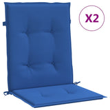 Vidaxl Garden Cushions 2 PCS 100x50x3 cm tessuto oxford blu reale