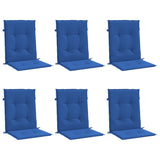 Vidaxl Garden Chair Puter 6 PCS 100x50x3 cm Oxford Fabric Royal Blue