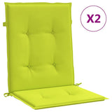 Vidaxl tuinstoelkussens 2 st 100x50x3 cm oxford stof heldergroen
