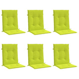 Vidaxl tuinstoelkussens 6 st 100x50x3 cm oxford stof heldergroen