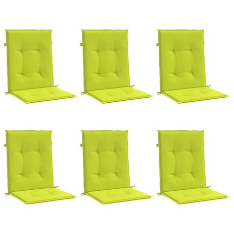 Vidaxl tuinstoelkussens 6 st 100x50x3 cm oxford stof heldergroen