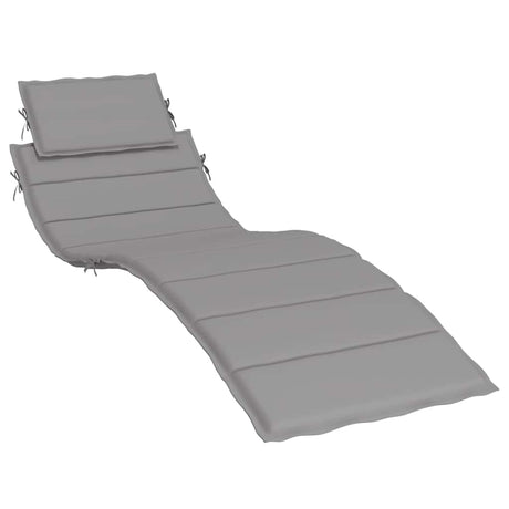 Vidaxl ligbedkussen 186x58x4 cm oxford stof grijs