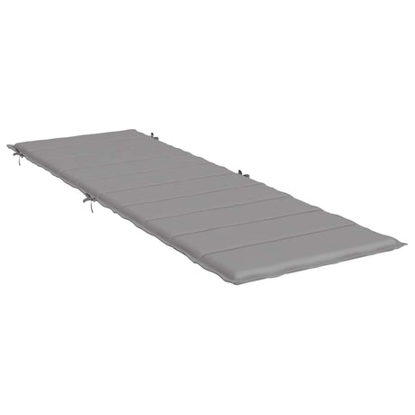 Vidaxl ligbedkussen 186x58x4 cm oxford stof grijs