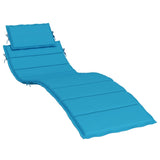 VidaXL lounger cushion 186x58x3 cm Oxford fabric blue