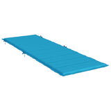 Vidaxl ligbedkussen 186x58x4 cm oxford stof blauw