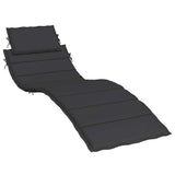 Vidaxl ligbedkussen 186x58x4 cm oxford stof zwart