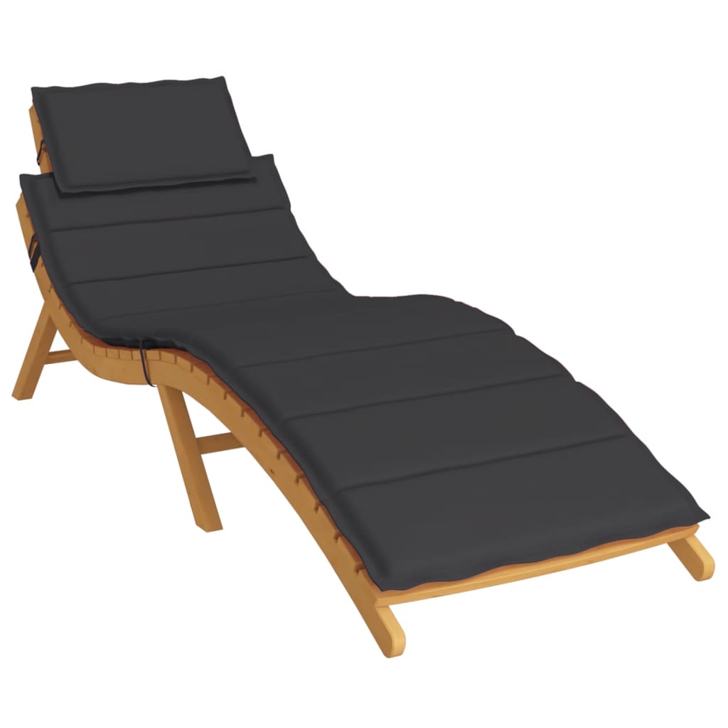 VidaXL lounger cushion 186x58x3 cm Oxford fabric black