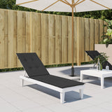 Vidaxl Patio stol blazina (75+105) x50x4 cm črna