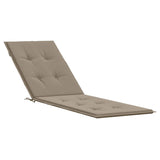 Vidaxl Patio Chair Cushion (75+105) x50x4 cm taupe