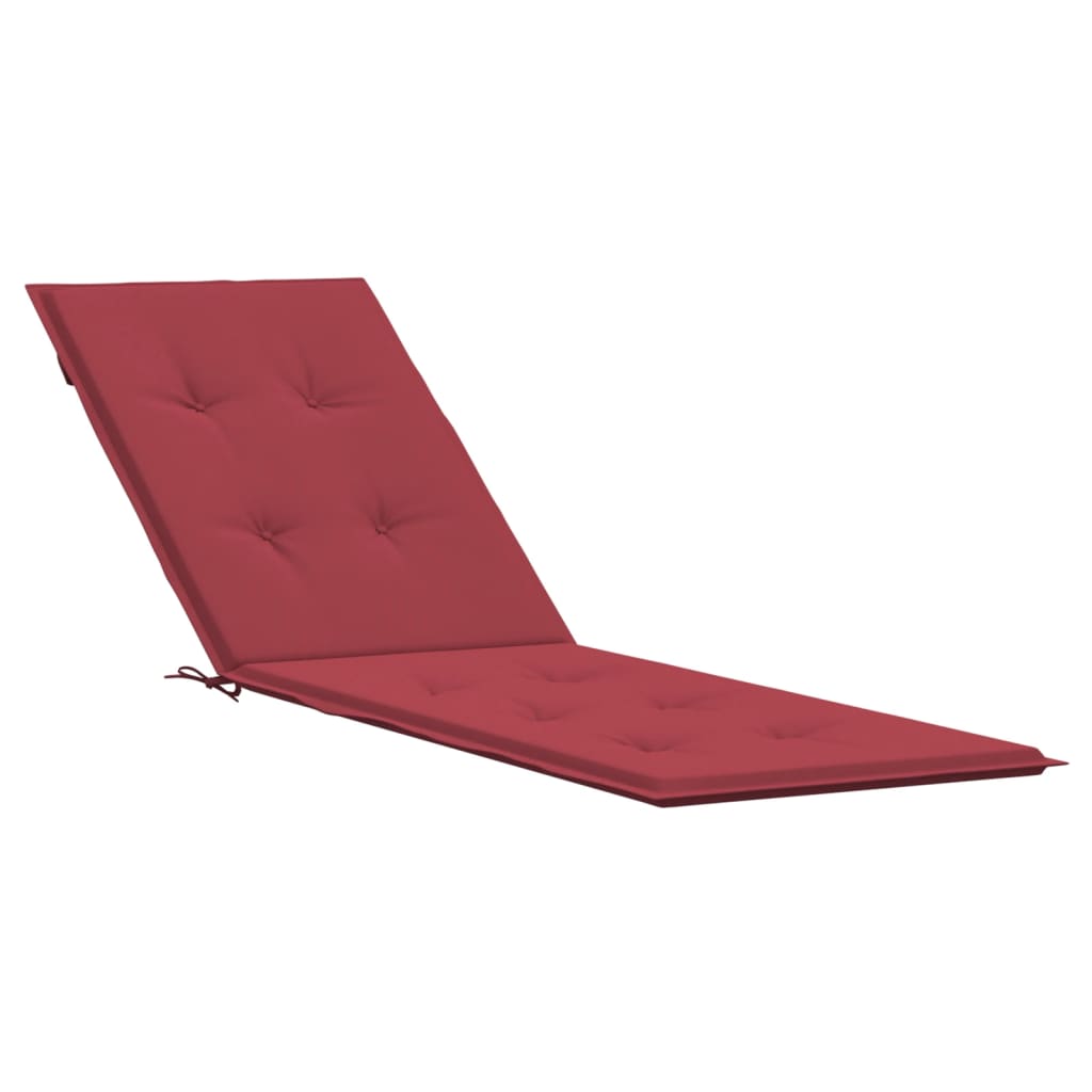 Vidaxl Patio Chair Polštář (75+105) x50x4 cm víno červené