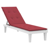 Vidaxl Patio Chair Polštář (75+105) x50x4 cm víno červené