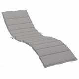 Vidaxl Lounger Cushion 200x50x3 cm Oxford Fabric Grey