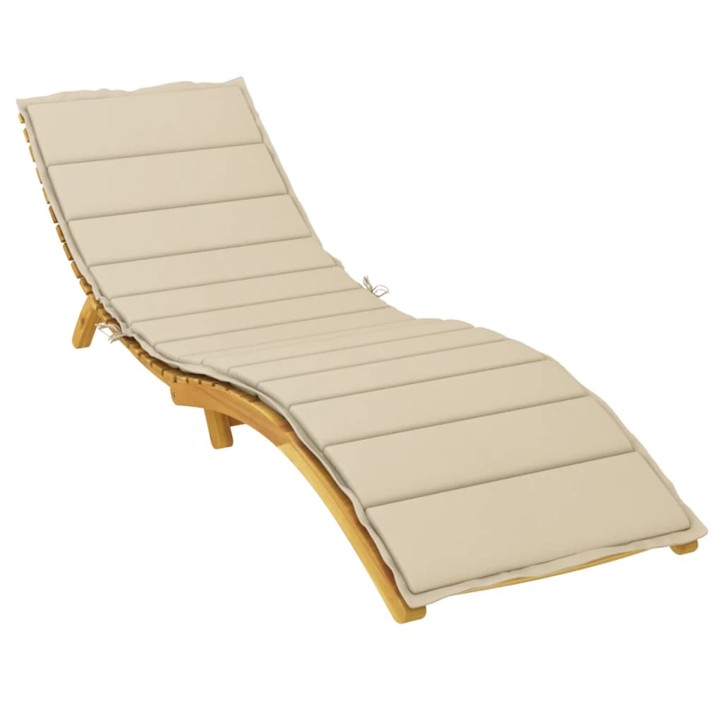 Vidaxl Lounger Blaphion 200x50x3 cm Oxford Fabric Beige