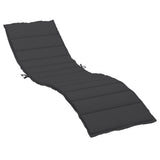 Vidaxl Lounger Blaphion 200x50x3 cm Oxford tkanina črna