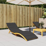 Vidaxl Lounger Blaphion 200x50x3 cm Oxford tkanina črna