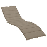 Vidaxl Lounger polštář 200x50x3 cm oxford tkanina taupe