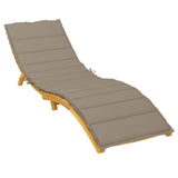 Vidaxl Lounger polštář 200x50x3 cm oxford tkanina taupe