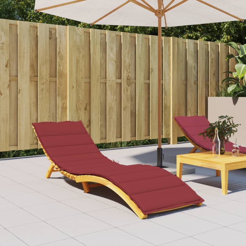 Vidaxl Lounger Blaphion 200x50x3 cm Oxford tkanina vino rdeče