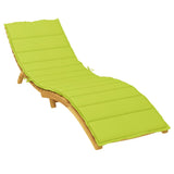 Vidaxl Lounger Cushion 200x50x3 cm Oxford Stoff Clear Green