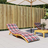 Vidaxl ligbedkussen 200x50x3 cm oxford stof ruitpatroon rood