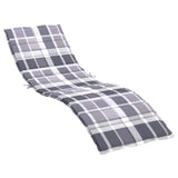 Vidaxl Lounger polštář 200x50x3 cm Oxfordská textilní diamantový vzorec šedá