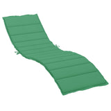 Vidaxl Lounger polštář 200x60x3 cm Oxfordská textilie zelená