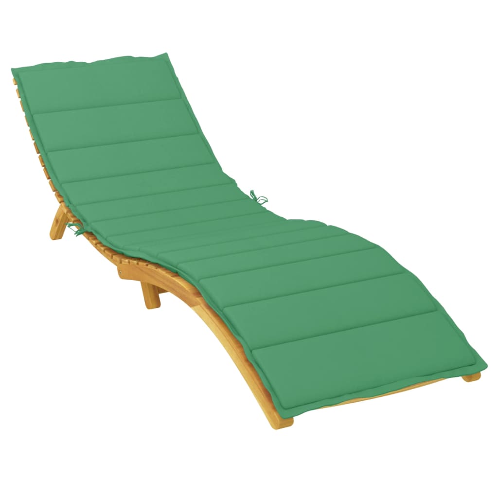 Vidaxl Lounger polštář 200x60x3 cm Oxfordská textilie zelená