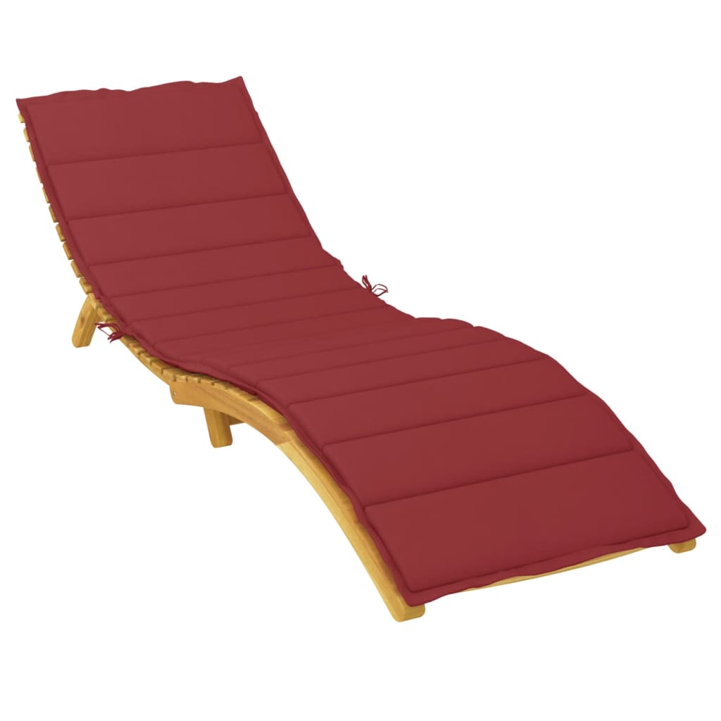 Vidaxl Lounger polštář 200x60x3 cm Oxford Fabric Wine Red