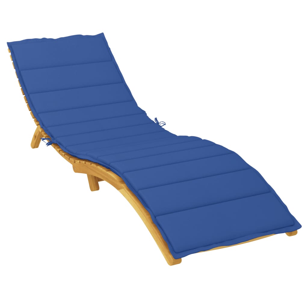 VIDAXL LOUNGER CUSHION 200x60x3 CM Oxford Fabric Blue