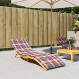 Vidaxl ligbedkussen 200x60x3 cm oxford stof ruitpatroon rood