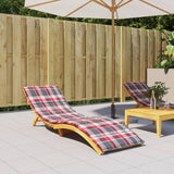 Vidaxl ligbedkussen 200x70x3 cm oxford stof ruitpatroon rood
