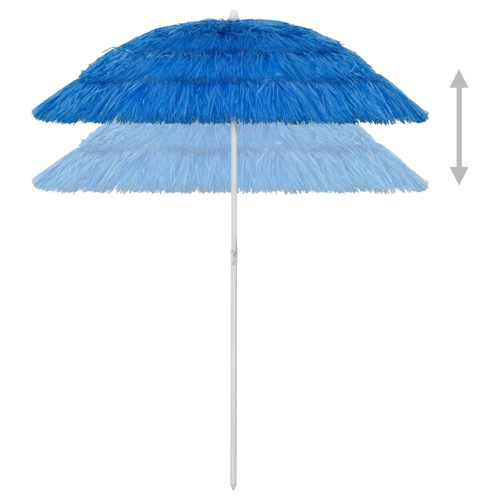 Vidaxl Strandparasol Hawaii 180 cm blå