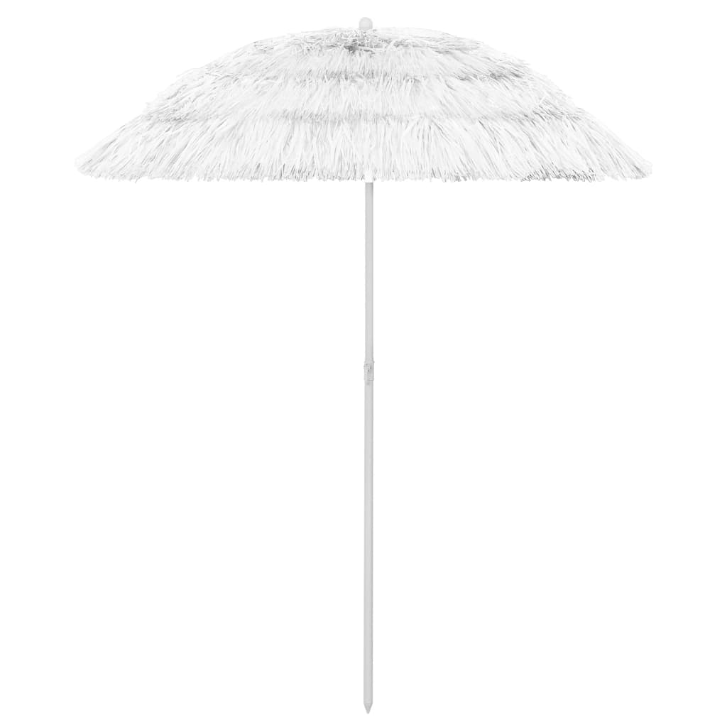 Vidaxl Strandparasol Hawaii 180 cm hvit