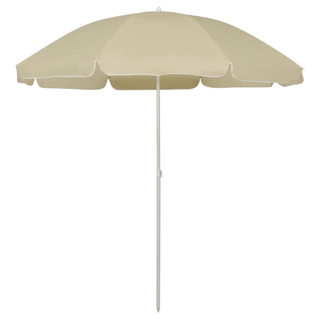 Vidaxl strandparasol 240 cm zandgeel