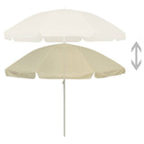 Vidaxl strandparasol 240 cm zandgeel