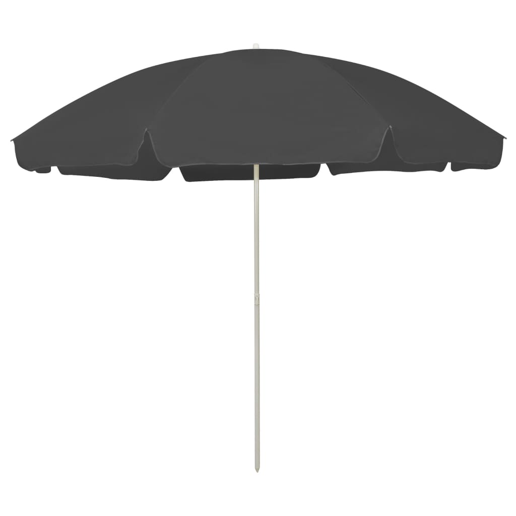 Vidaxl strandparasol 300 cm antracietkleurig