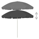 Vidaxl strandparasol 300 cm antracietkleurig