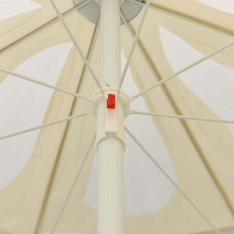 Vidaxl strandparasol 240 cm zandgeel